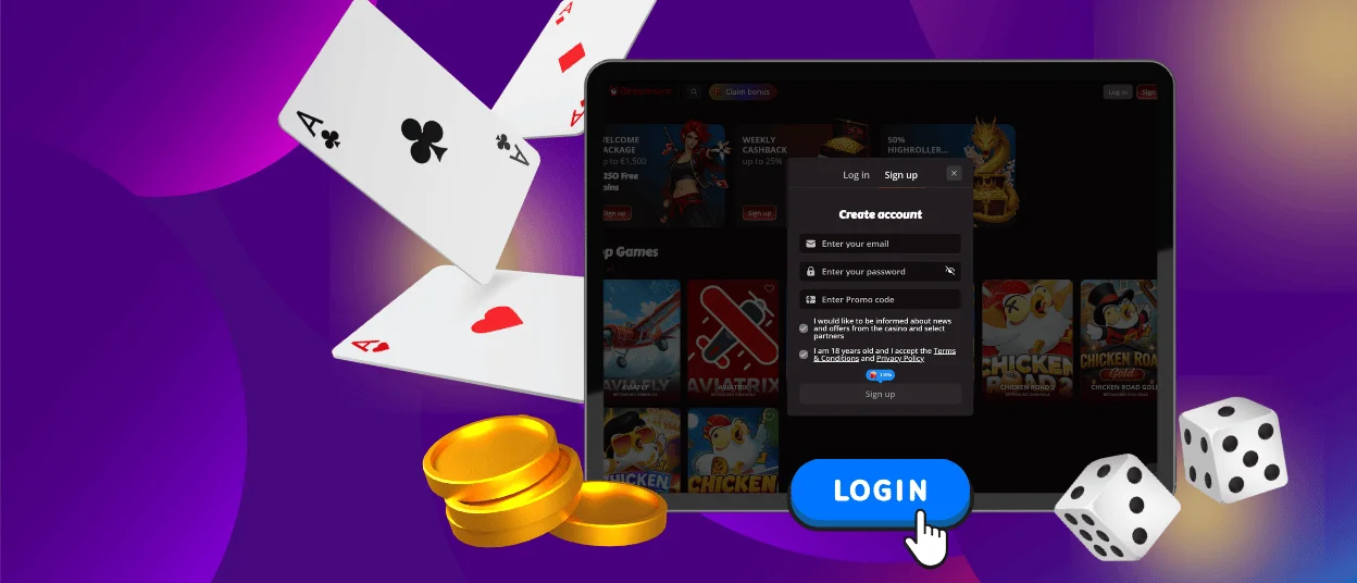 Betsamuro Login Page